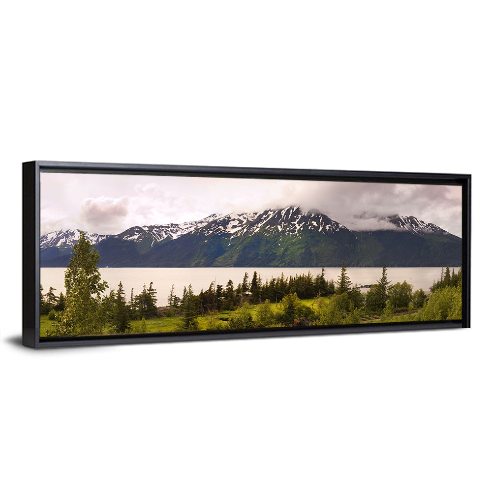 Alaska Mountain Lake View Wall Art