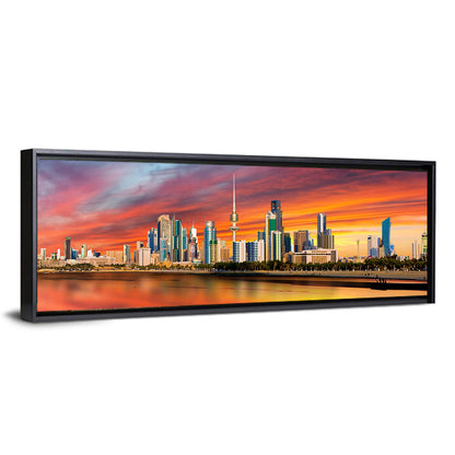 Shuwaikh Port at Dusk Wall Art