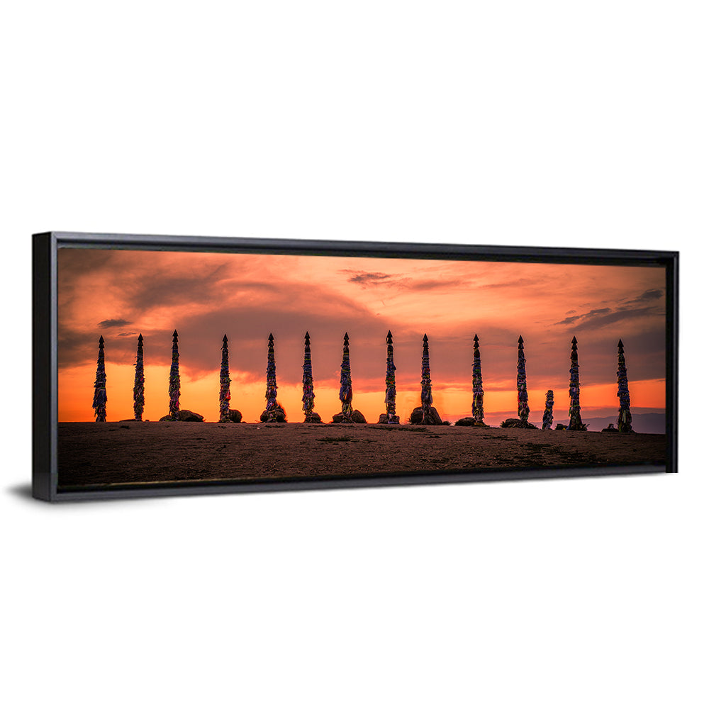Shaman Pillars at Dusk Wall Art