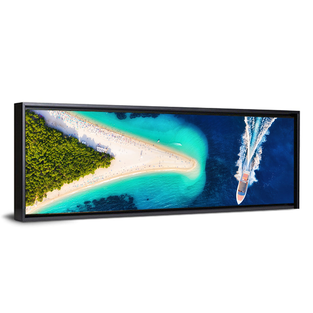 Zlatni Rat Beach Aerial, Bol Croatia Wall Art