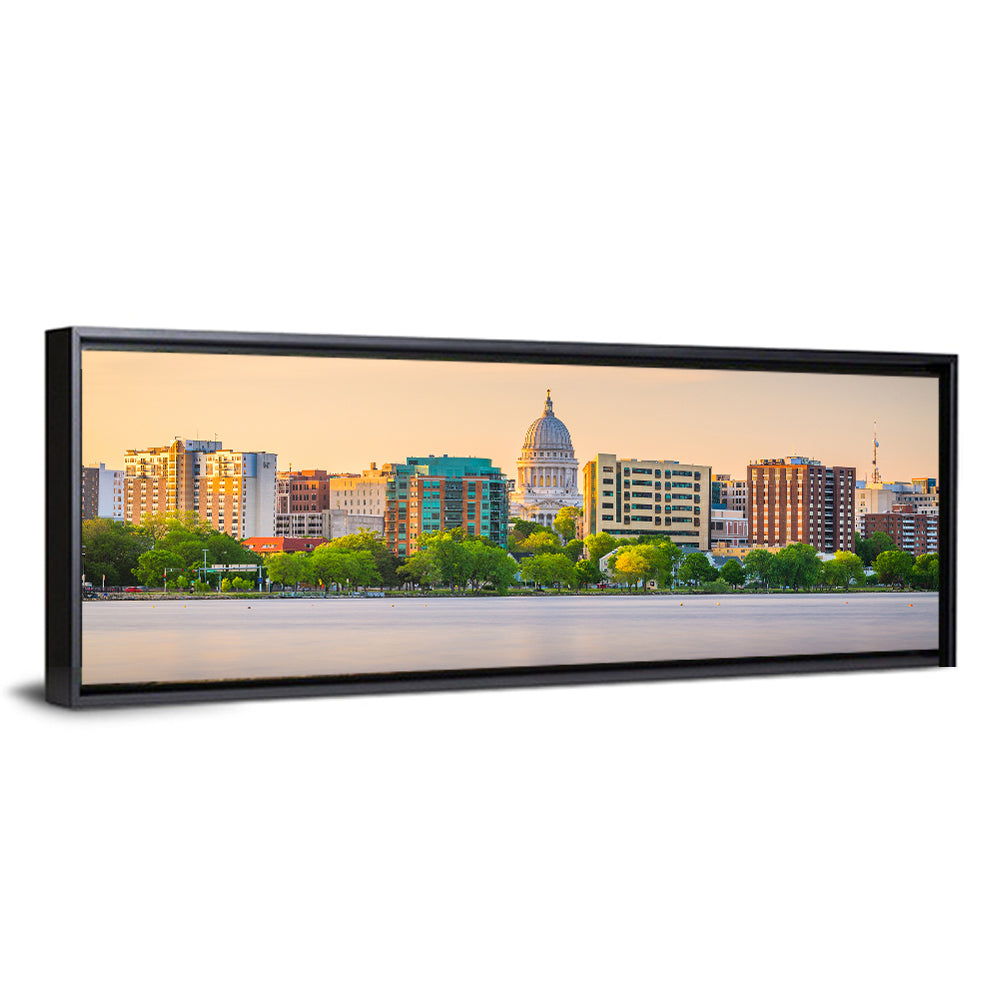 Madison Skyline at Lake Monona Wall Art