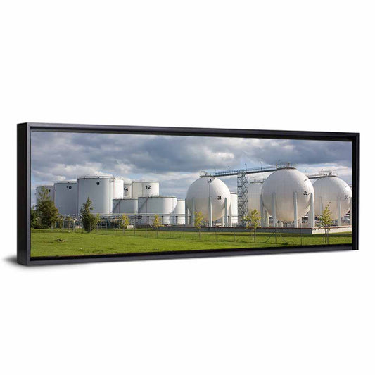 Numbered Industrial Storage Tanks Wall Art