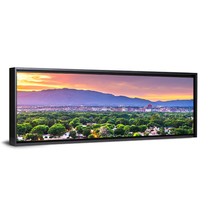 Albuquerque Skyline at Dusk Wall Art