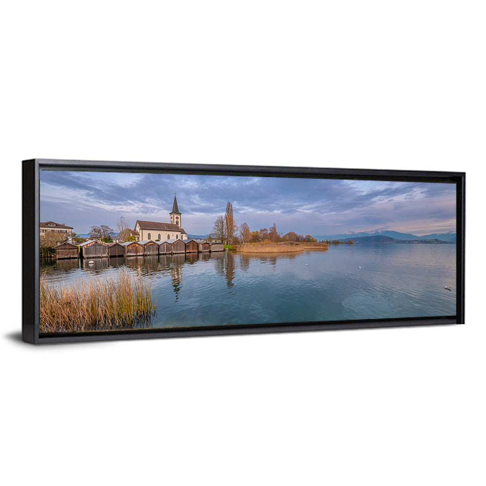 Busskirch Church on Lake Obersee Wall Art