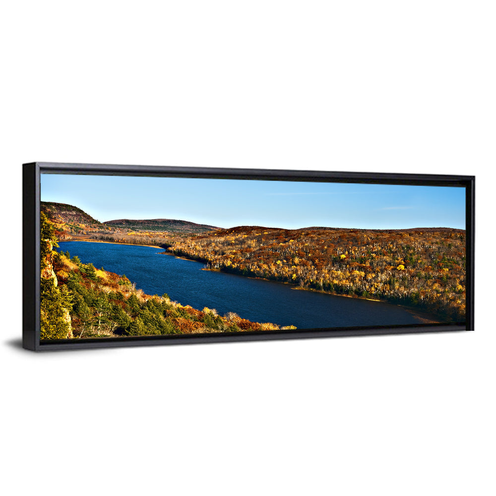 Lake of the Clouds Golden Hour Wall Art