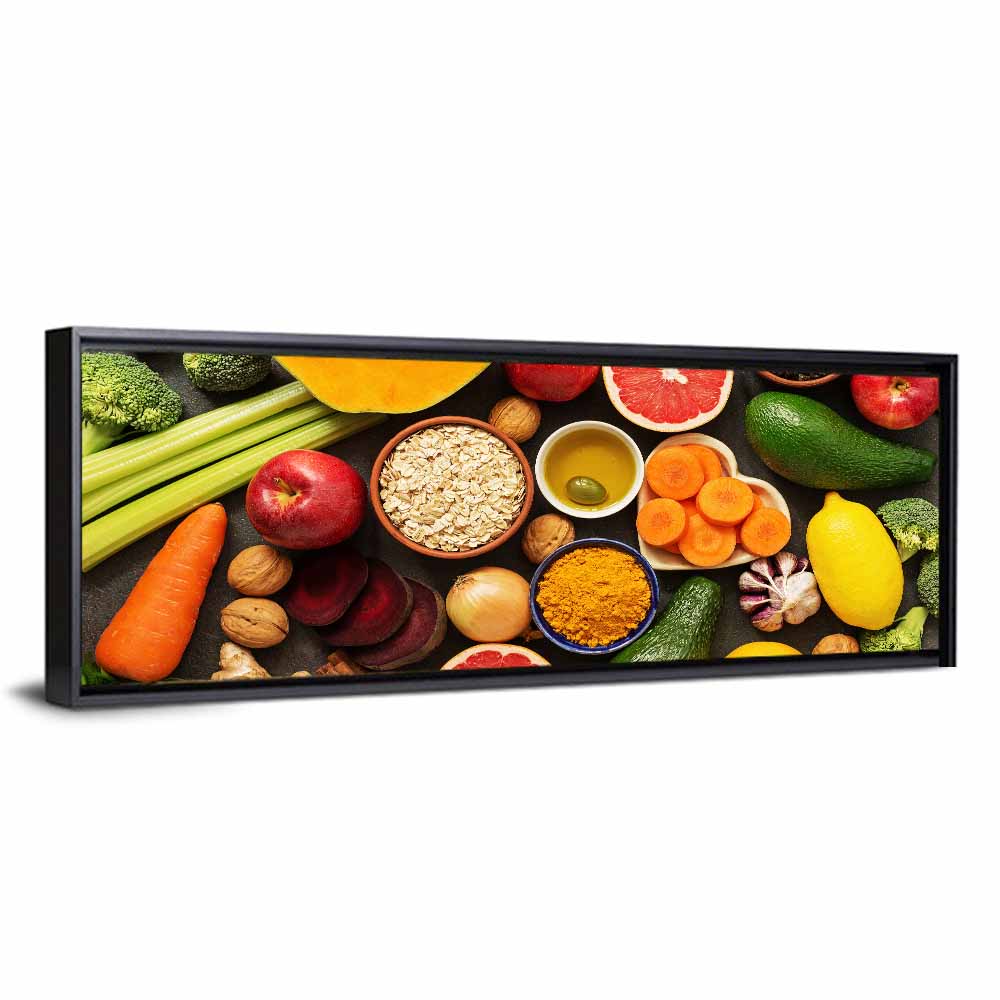 Detox Diet Ingredients Wall Art
