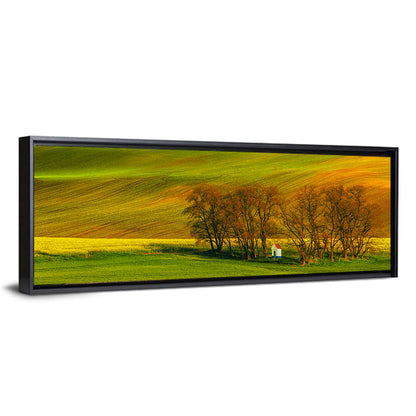 Moravian Wheat Fields with Chapel Wall Art