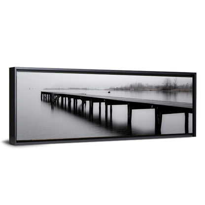 Wooden Lake Jetty Wall Art