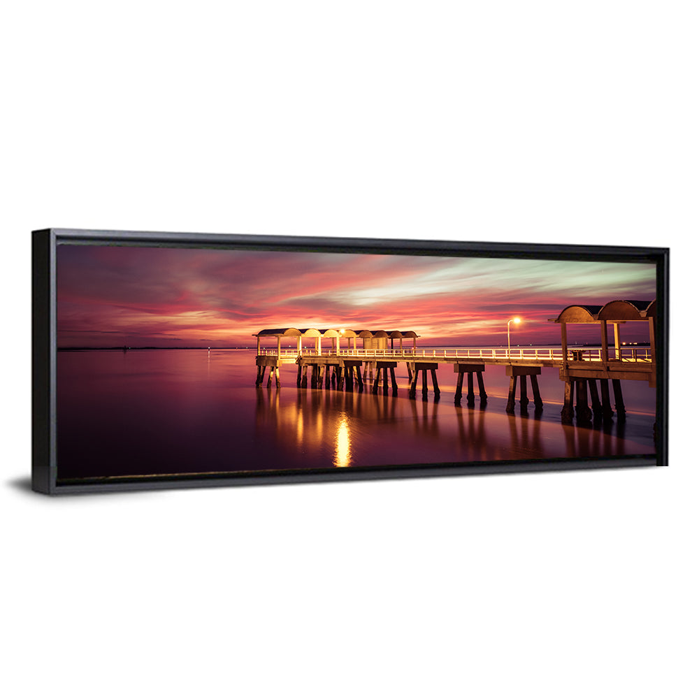 Jekyll Island Pier at Dusk Wall Art