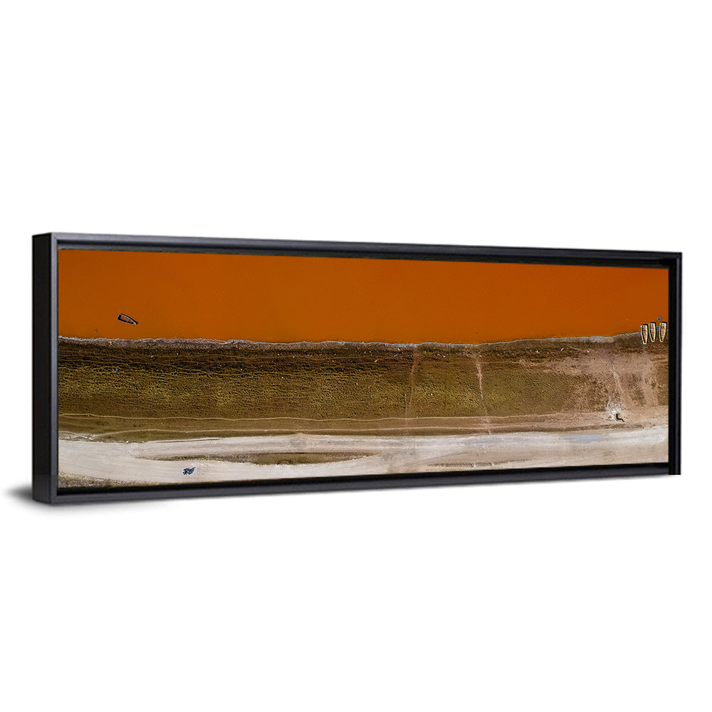 Lake Retba Aerial View Wall Art