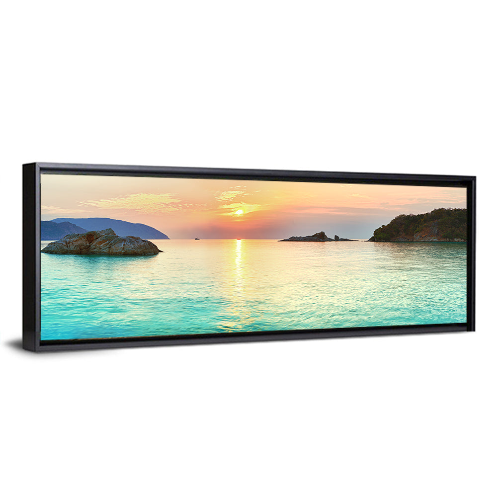 Con Dao Sunrise Over Turquoise Sea Wall Art