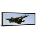 Camouflaged Fighter Jet in Flight Wall Art