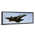 Camouflaged Fighter Jet in Flight Wall Art