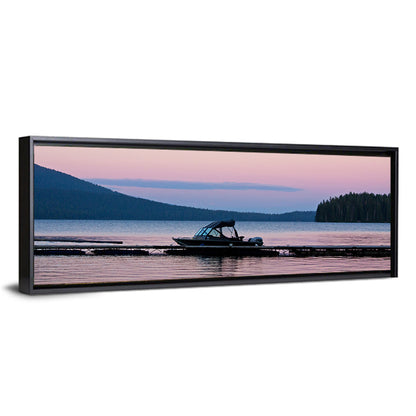 Odell Lake Dock at Twilight Wall Art
