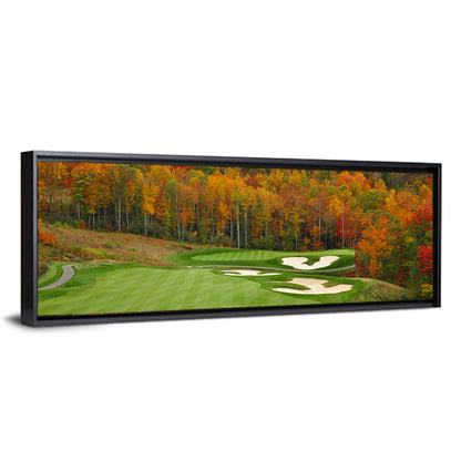 North Carolina Autumn Golf Course Wall Art