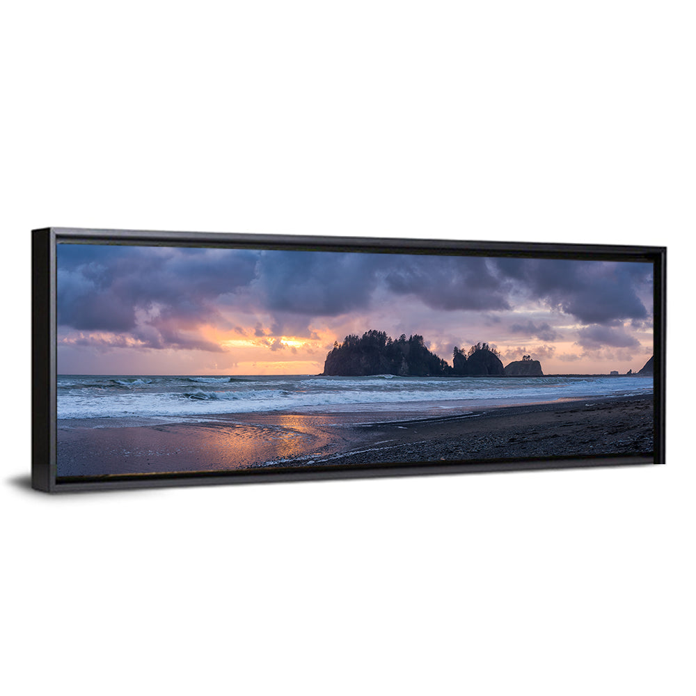Rialto Beach Sea Stacks at Sunset Wall Art