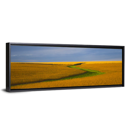 Golden Hour Soybean Field Wall Art