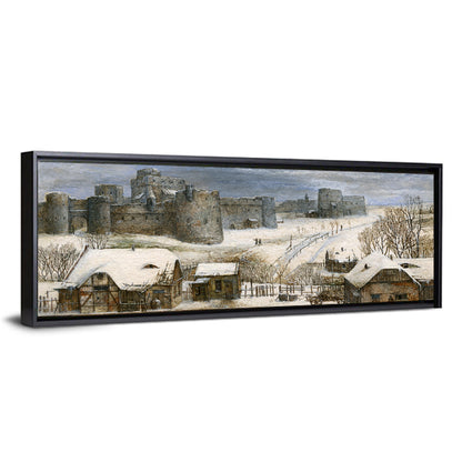 Snowbound Medieval Fortress Wall Art