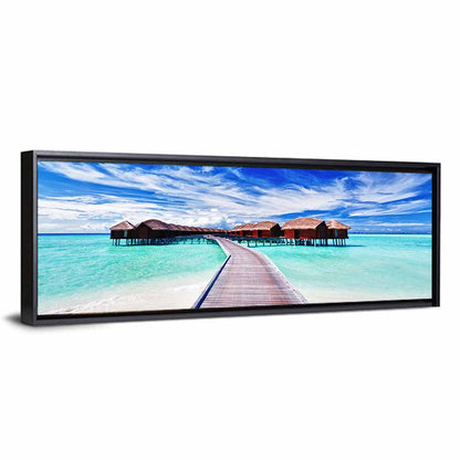 Maldives Overwater Bungalows Wall Art