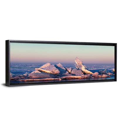 Lake Balkhash Ice Hummocks Wall Art