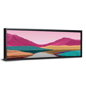 Surreal Colored Mountains Wall Art