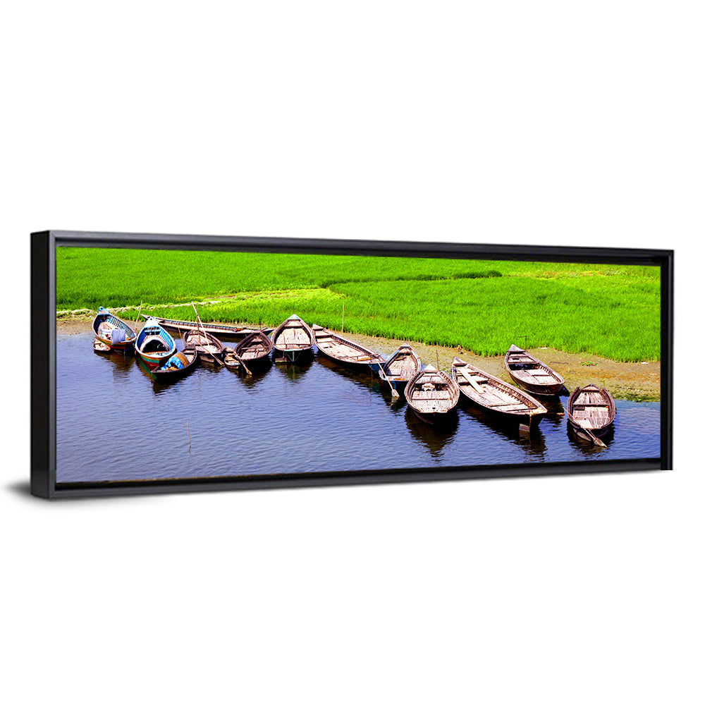 Boats at the Shoreline Wall Art