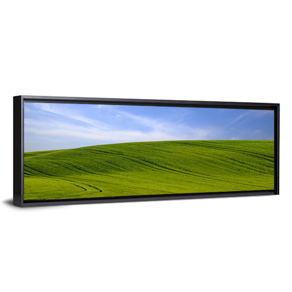 Rolling Green Hill with Blue Sky Wall Art