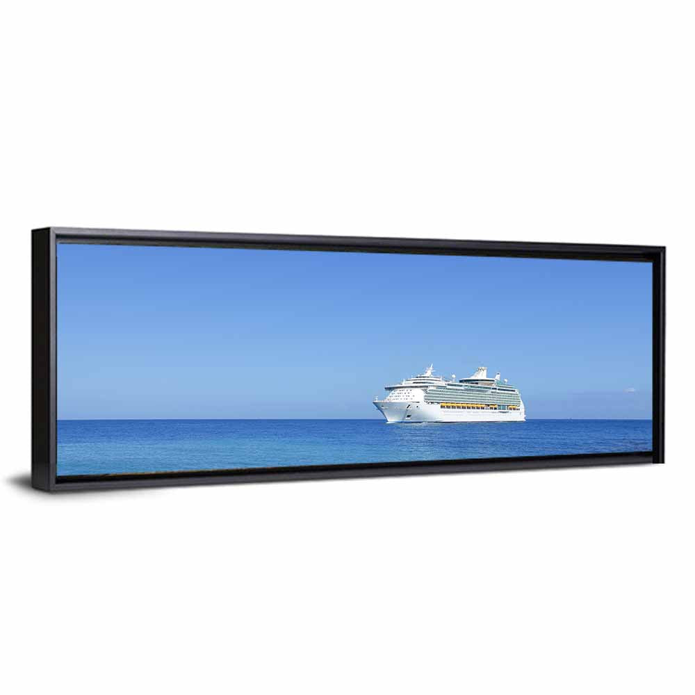 Cruise Ship in Open Sea Wall Art