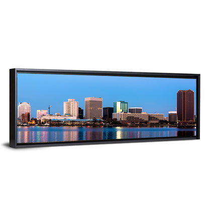 Norfolk Skyline at Twilight Wall Art