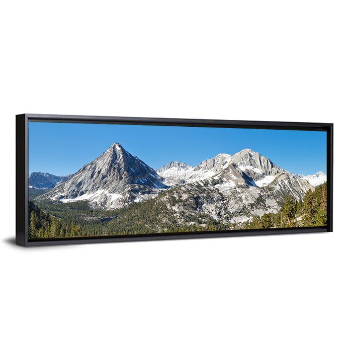 Sierra Nevada Peaks Wall Art as a framed canvas