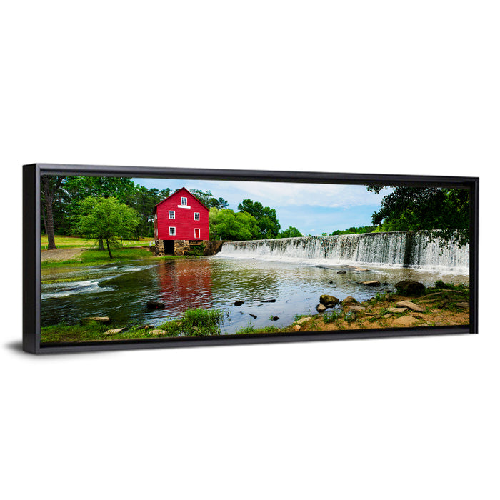Starrs Mill Atlanta Wall Art as a framed canvas