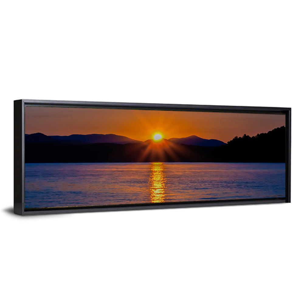 Lake Jocassee Golden Sunrise Wall Art