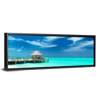Thatched Beach Bar Pier Wall Art