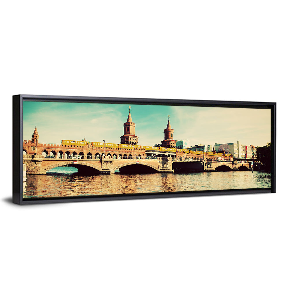 Oberbaum Bridge with Yellow Train Wall Art