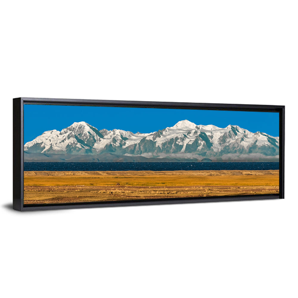 Snow-capped Peaks Over Lake Titicaca Wall Art