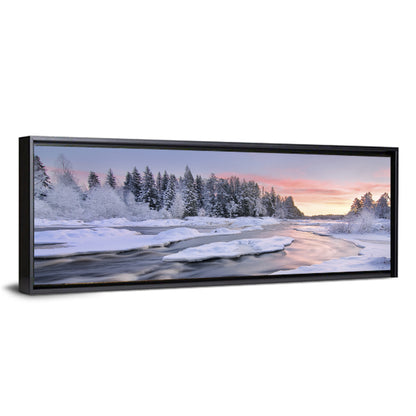 Kiiminkijoki Winter Sunrise Wall Art