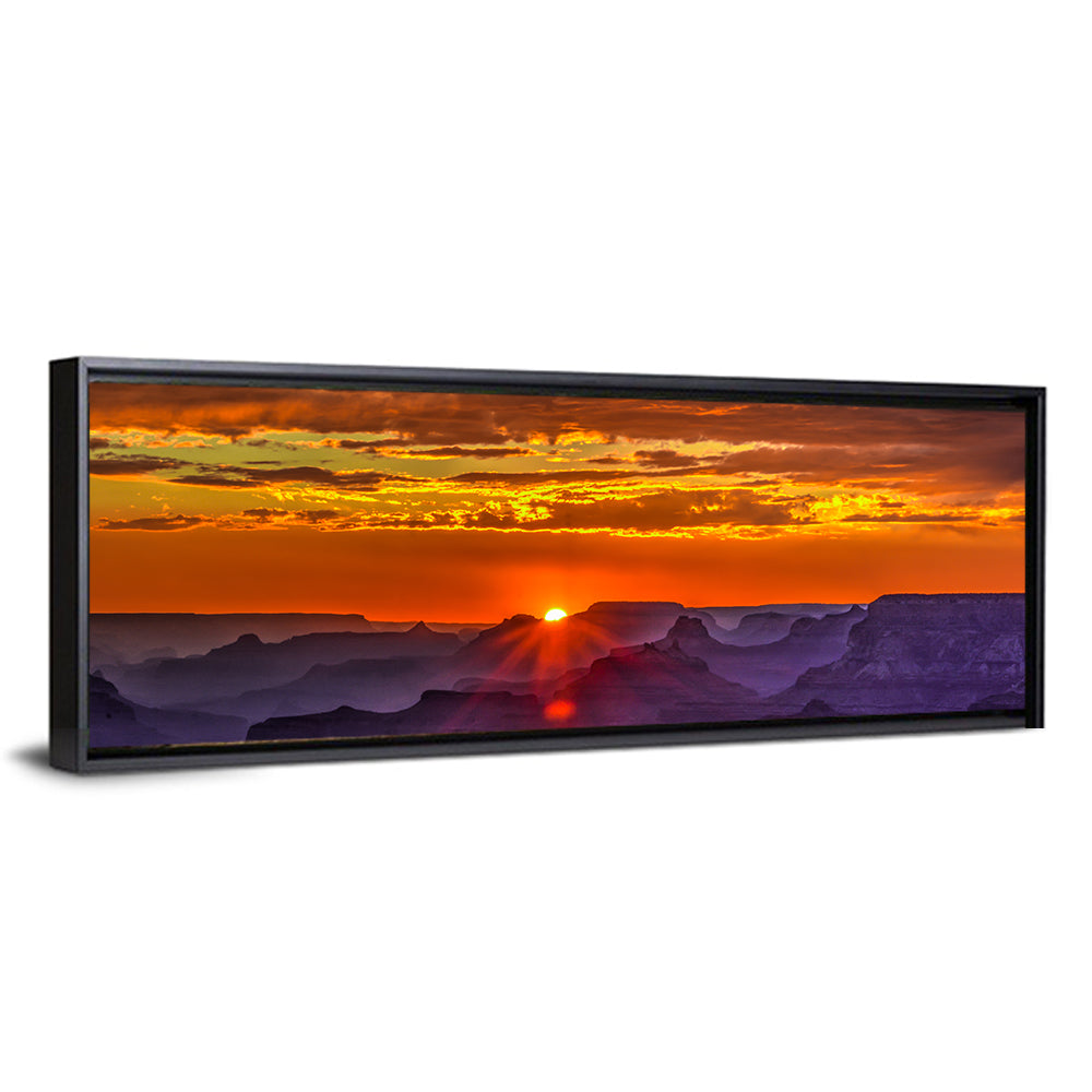 Lipan Point Sunset Sunburst Wall Art