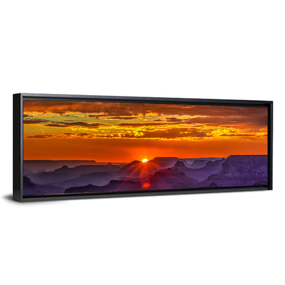Lipan Point Sunset Sunburst Wall Art