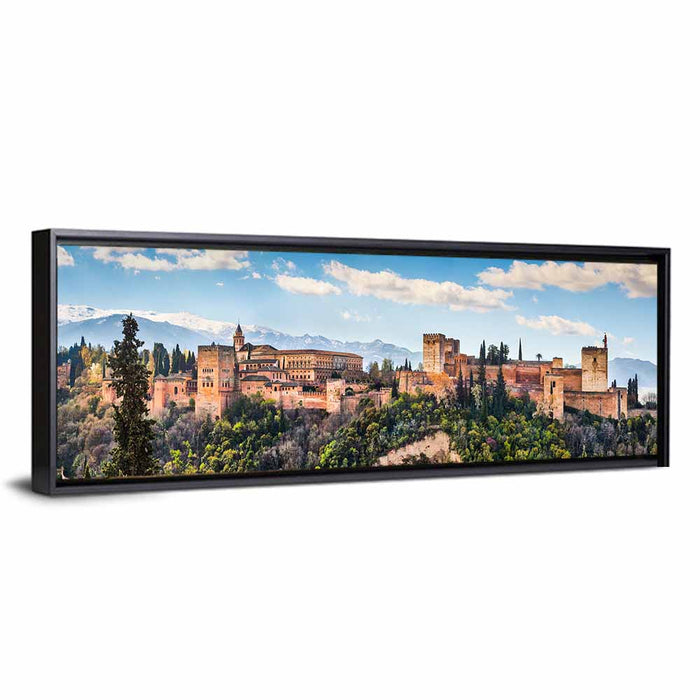 Alhambra of Granada Wall Art as a framed canvas