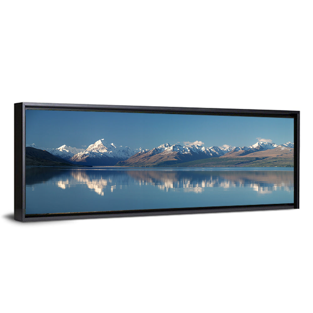 Mount Cook Reflection Over Lake Pukaki Wall Art
