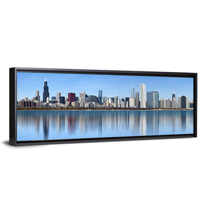 Chicago Skyline Reflection Wall Art