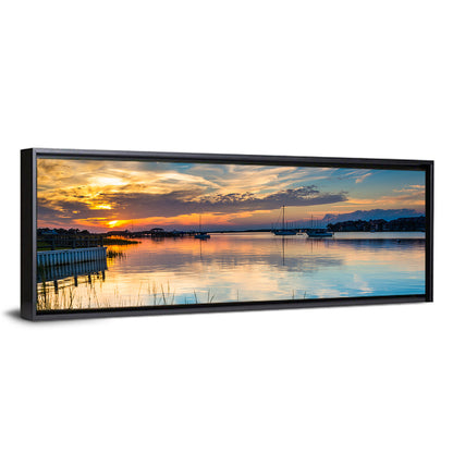 Folly River Sunset Reflection Wall Art