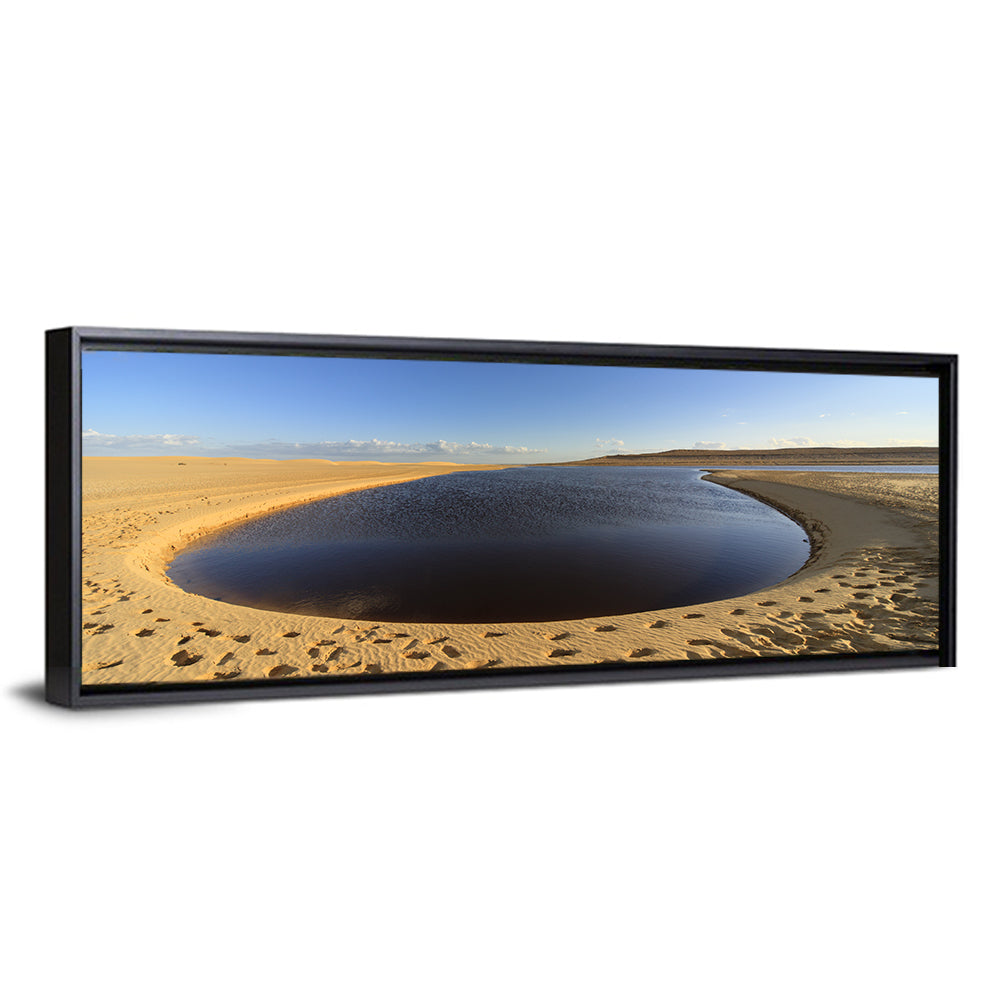 Fayoum Lake Footprints Wall Art