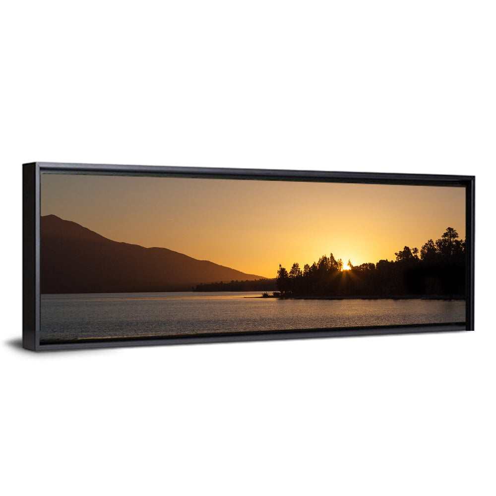 Lake Brunner Golden Sunset Wall Art