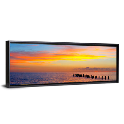 Naples Pier at Sunset Wall Art