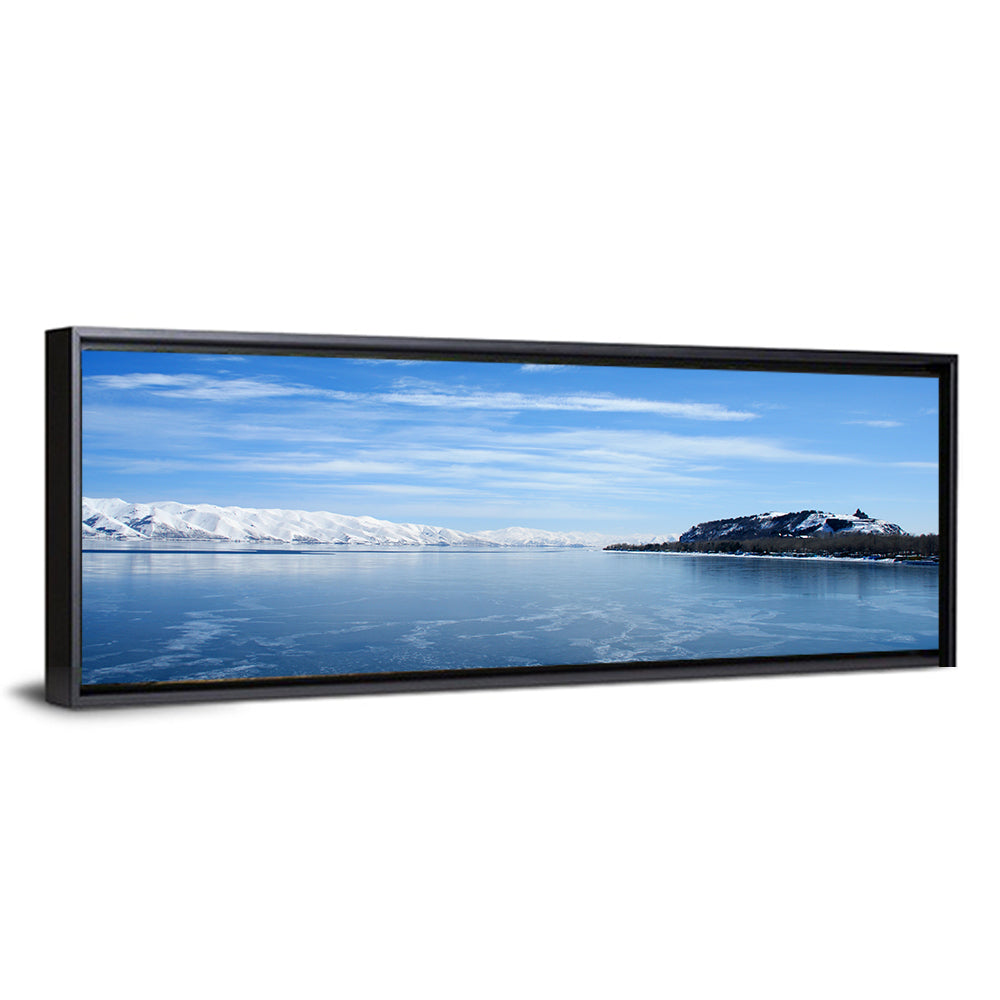 Lake Sevan in Winter Wall Art