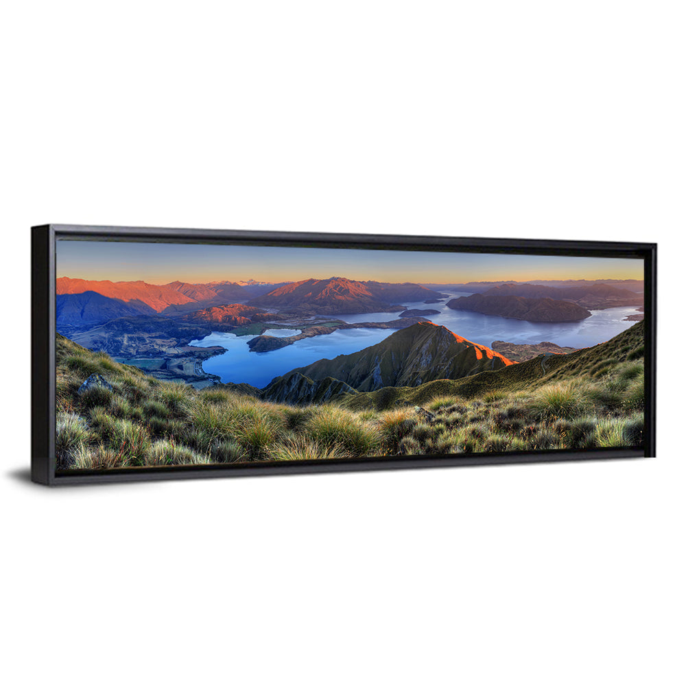 Wanaka Golden Hour Over Roys Peak Wall Art