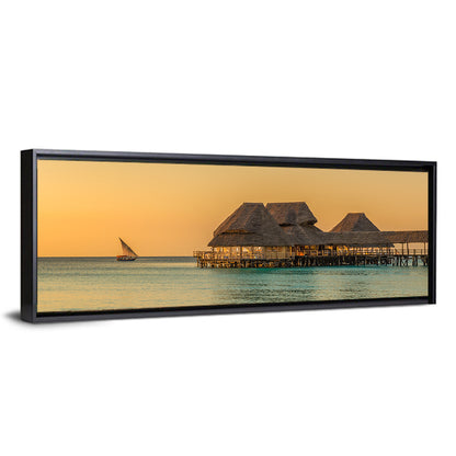 The Rock Restaurant Sunset Wall Art
