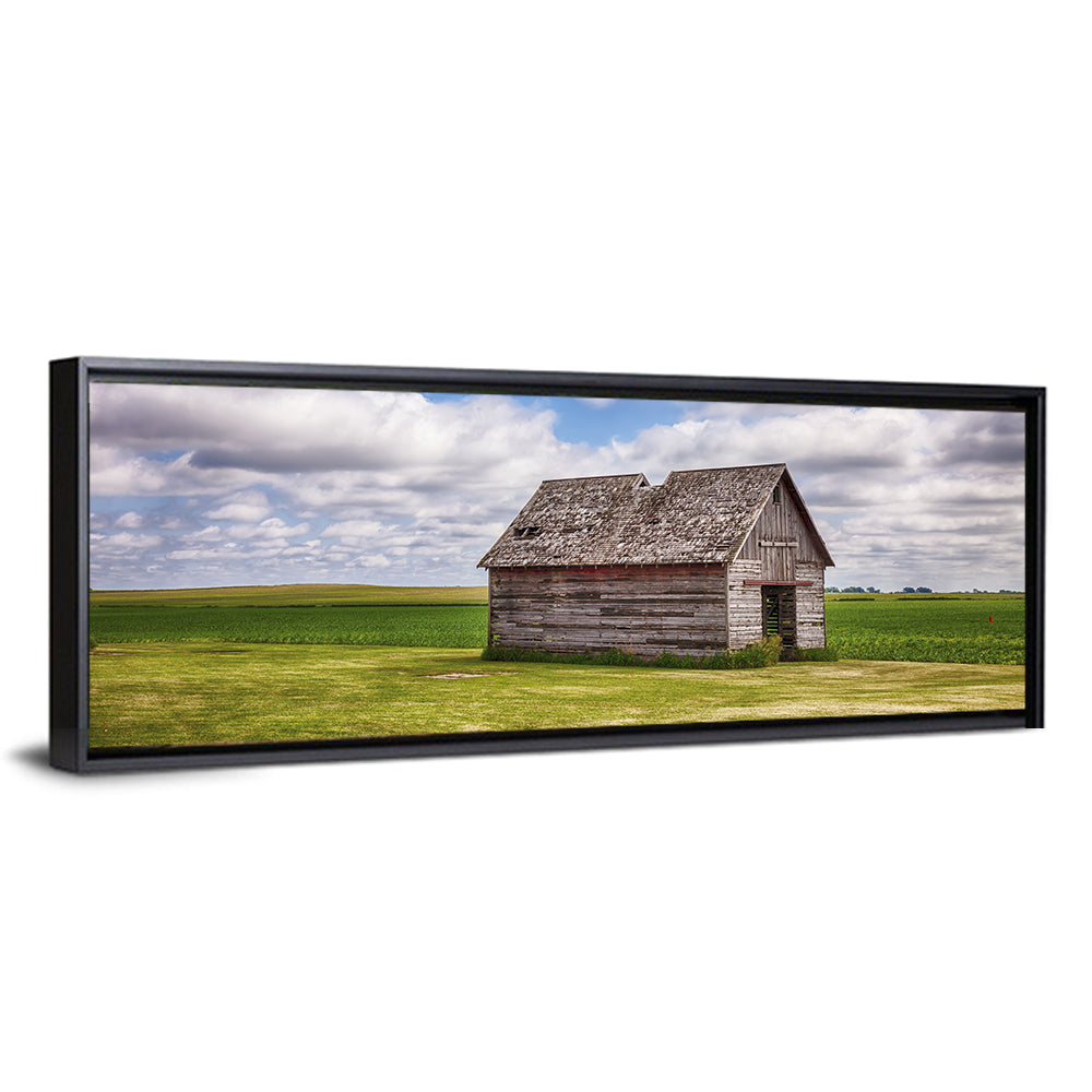 Old Farm Shed in Field Wall Art
