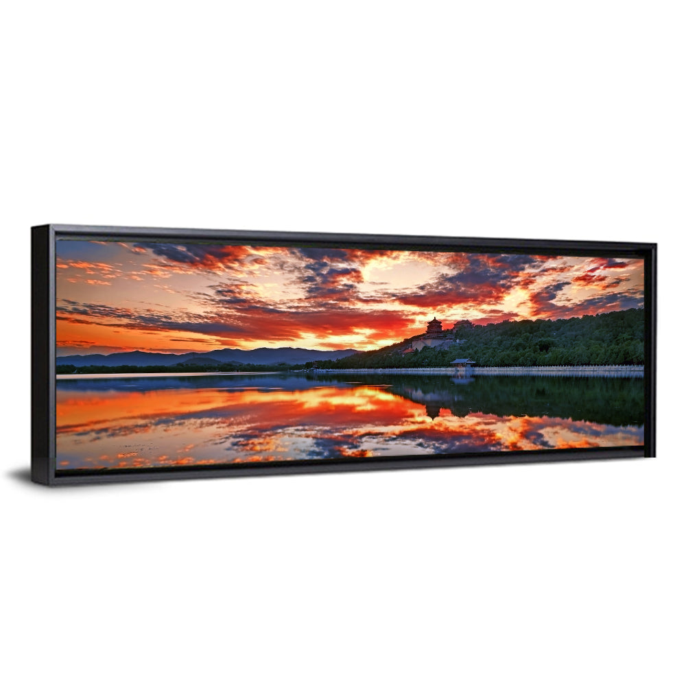 Kunming Lake Sunset, Summer Palace Wall Art